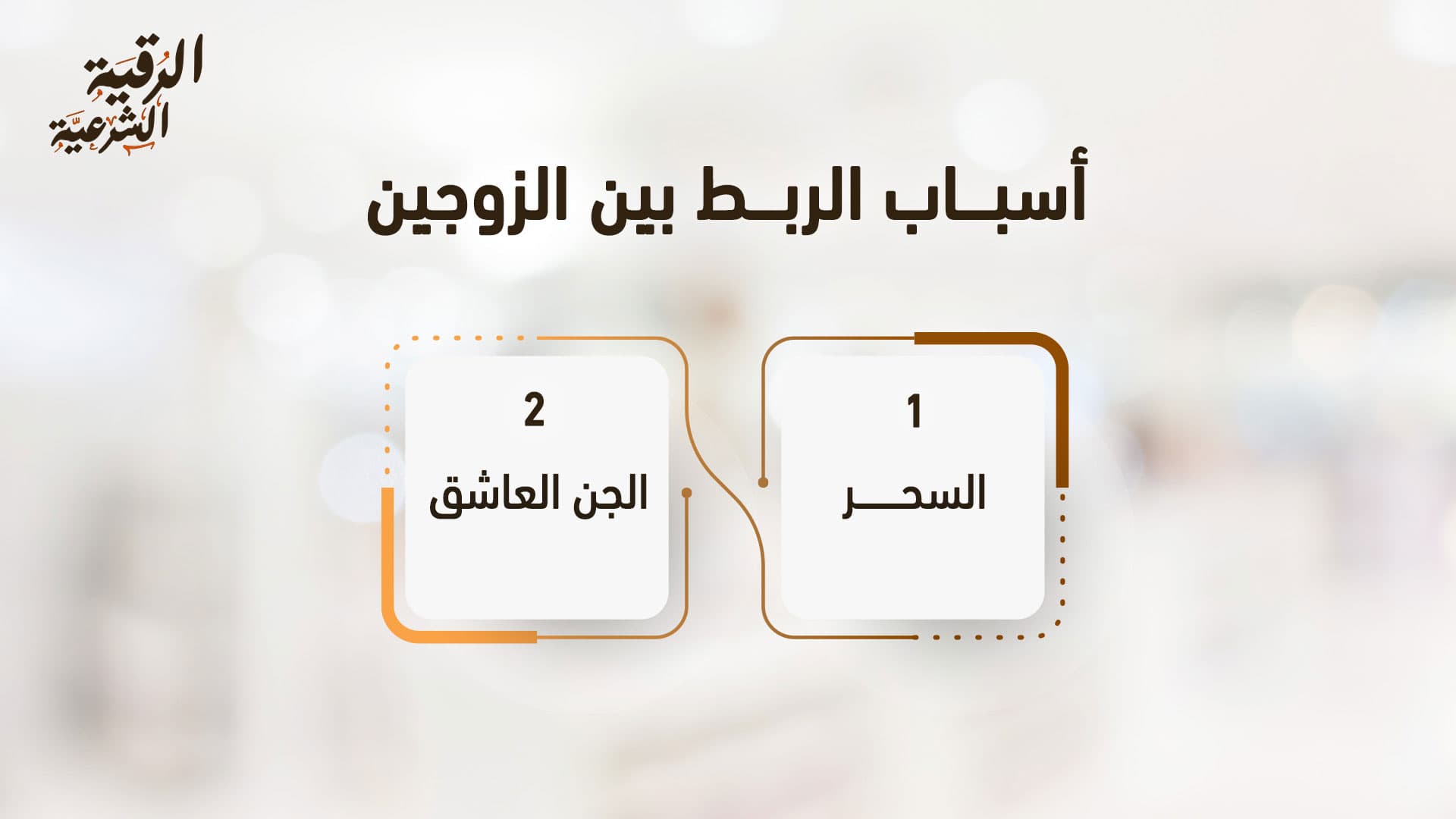 خطوات علاج المربوط عن زوجته بالرقية الشرعية وبيان أحواله 3 أسباب الربط بين الزوجين