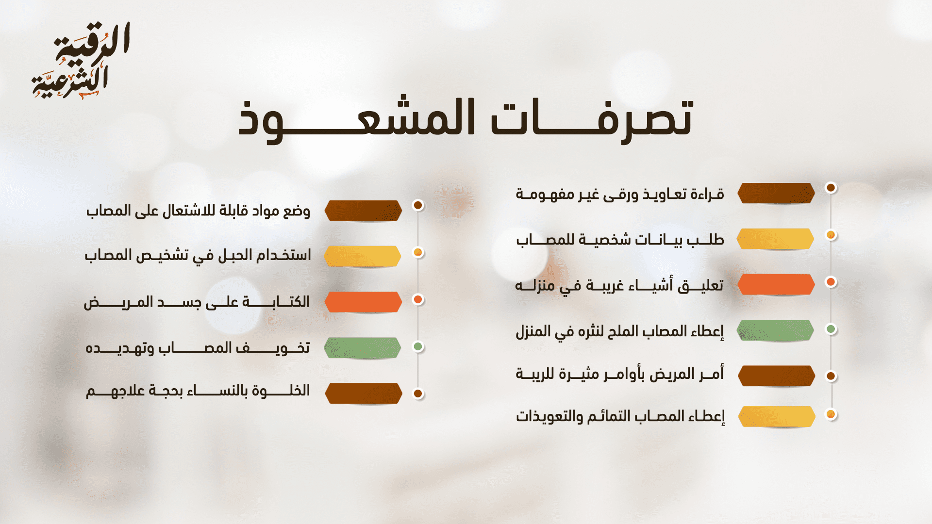 ما صفات الراقي المشعوذ؟ تعرف على أبرز 11 تصرف من تصرفاته 4 تصرفات المشعوذ