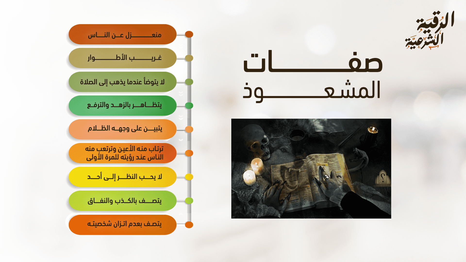 ما صفات الراقي المشعوذ؟ تعرف على أبرز 11 تصرف من تصرفاته 3 صفات الراقي المشعوذ